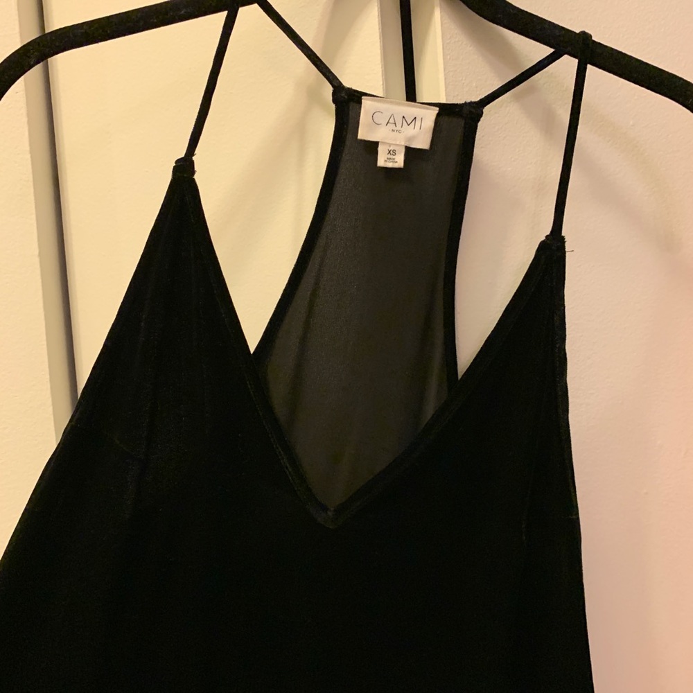 CAMI NYC Black Velvet Tank